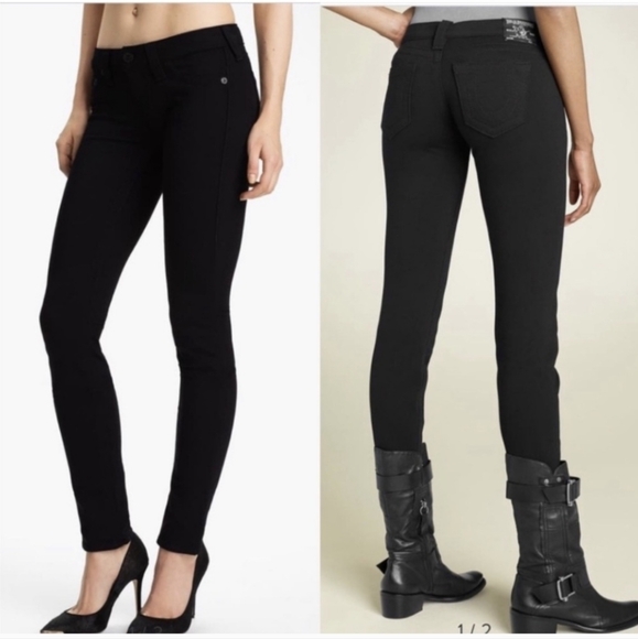True Religion Denim - True Religion Stella Black Skinny Jeans.